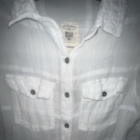 BILLABONG cotton gauze button down collar shirt-Size Small - Picture 2 of 5